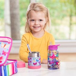 Crocodile Creek / Thermos with a straw "Butterflies"