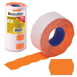 Label tape 26х16 mm, wave, orange, set of 5 rolls 800 EA., BRAUBERG