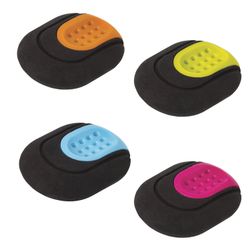 Eraser BRAUBERG "C-Grip", 46х39х12,5mm, black holder assorted, thermoplastic rubber