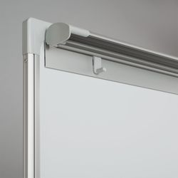 Whiteboard-flipchart magnetic marker (70х104 cm), bilateral, with peredily stand, "2x3" (Poland)