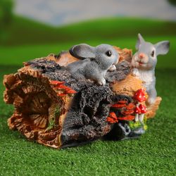 Хорошие сувениры / Shaped pots "Stump with hares"