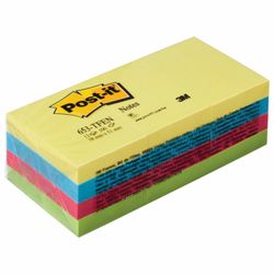 POST-IT / Self-adhesive blocks (sticker) ORIGINAL "Energy surge" 38x51 mm, SET 12 pcs. 100 sheets, assorted