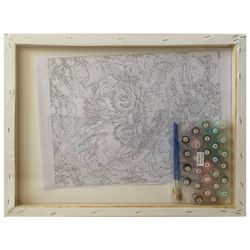 Опт-картина / Painting by numbers 40x50 Road to the lake