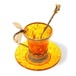 Tazza da caffè Amber Palace / Dragonfly, bronzo