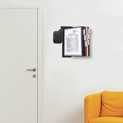 BRAUBERG / Demonstration system "SOLID" wall, adjustable angle, 10 color panels A4, black