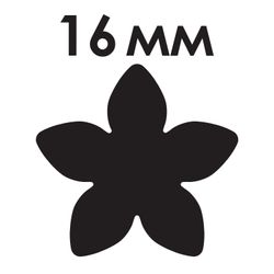 Hole punch shaped "Flower", the diameter of the cut figures 16 mm, TREASURE ISLAND