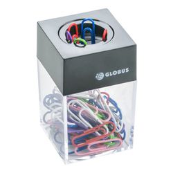 Dispenser for paper clips, magnet, paper clip coloured 28 mm, 50 PCs
