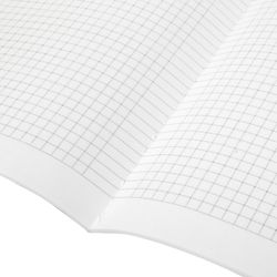 BRAUBERG / Notebook 48 y. checkered cover leatherette matting, stitching, A5 (147x210mm), YELLOW, BRIGHT / 10 pcs.