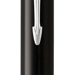 Caneta esferográfica PARKER "Duofold Classic Black CT", corpo preto, peças em paládio, preto