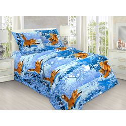 ВладЛен / VladLen / Bed linen from coarse calico "Fox", 150 cm