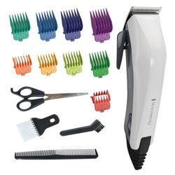 Clipper hair REMINGTON HC5035, 10 length settings, 9 attachments, web, white