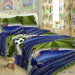 ВладЛен / VladLen / Children's poplin bedding "Footballist"