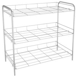 SHT-639 shoe shelf, 650 x310 x590 mm, 3 shelves, metal, chrome