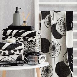 Этель / Terry towel Diente black, 50x90 cm, 100% chl, velor, 420 g / m2