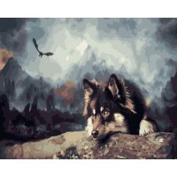 Опт-картина / Pintura por números 40x50 Esperando