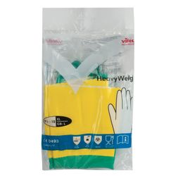 VILEDA / Latex household gloves with cotton dusting, extra durable (neoprene), size XL (very large)