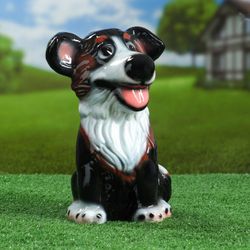 Керамика ручной работы / Garden figure "Dog Jack" 27 cm