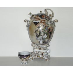 Дельта-Х / Samovar porcelain electric model 3 with tea pairs, author's