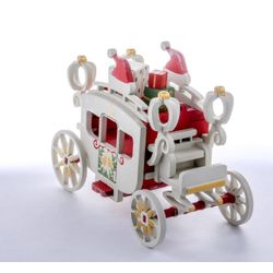 Sapin de Noël jouet "Chariot couvert" 3020 Père Noël