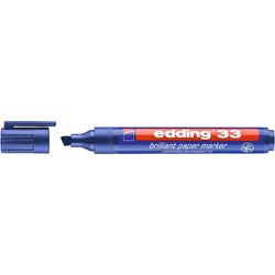 EDDING / Edding / Brilliant Pigment Marker，水性，斜角笔尖，1-5 毫米蓝色