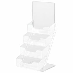 Supporto per biglietti da visita desktop BRAUBERG, 95x20 mm, 4 tasche profondità 32 mm