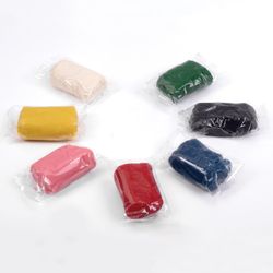 Plastilina vegetal (masa para modelar) PIFAGOR, 7 colores, 420 g, cubo de plástico