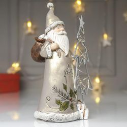 Сималенд / Souvenir light "Santa Claus in a golden fur coat near the Christmas tree - a candle"
