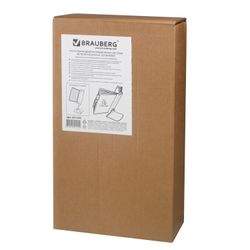BRAUBERG / Tabletop metal demo system for 10 panels, with 10 gray A4 panels