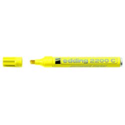 EDDING / Edding / Marker permanente, recarregável, bico chanfrado, 1-5 mm Amarelo
