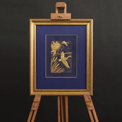 Торжокские золотошвеи / Panel hand embroidery "At dawn"