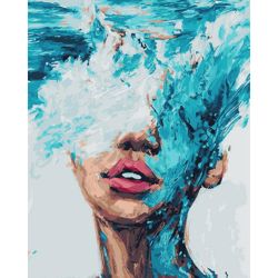 Опт-картина / Pintura por números 40x50 Elementos de água