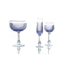Гусевской Хрустальный завод / Crystal vase for cookies "Ball" light purple on a leg