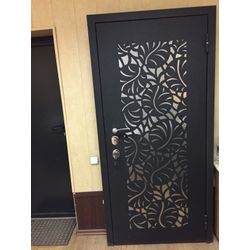 Metal doors.