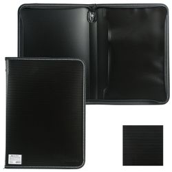 Cartella in plastica con cerniera BRAUBERG "Contract", A4, 335x242 mm, tasca interna, nero