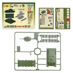 Model for assembling TANK "Middle Soviet T-34/76 sample 1940", scale 1:100, STAR