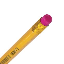 Pencil HSP STAFF, 1 PC., HB, with eraser, yellow body