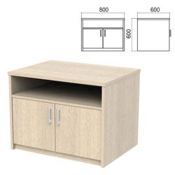 Cabinet for office equipment "Argo", 800x600x600 mm, shelf, ash-tree shimo