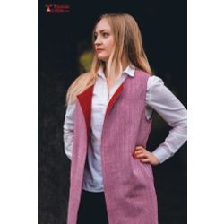 Тканые узоры / Vest female "Red summer"