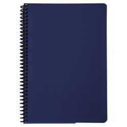 BRAUBERG / Notebook A5, 80 sheets, "Metropolis", plastic spiral, cage, plastic cover, BLUE / 12 pcs.