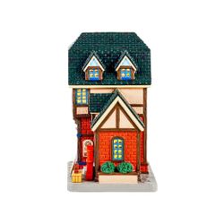 Cửa hàng đồng hồ 'Time after time', gốm sứ, đèn chiếu sáng, 18х15х10 cm, LEMAX