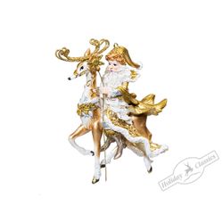 Holiday Classics / Christmas toy "Santa on a reindeer"
