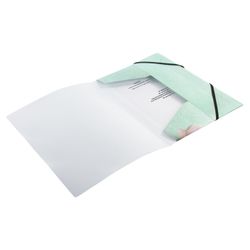 Carpeta con gomas elásticas BRAUBERG "FLOWER", A4, impresión a color, hasta 300 hojas, 500 micras