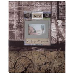 BRAUBERG photo album for 200 photos 10x15 cm, hard cover, "Journey", Boxing, brown