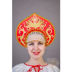 Русский народный костюм  / Kokoshnik "Kalinka", 13 cm