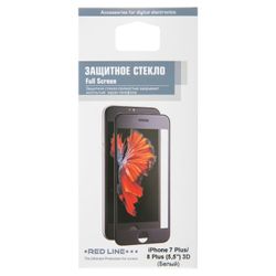 RED LINE / Protective glass iPhone 7 Plus / 8 Plus Full Screen (3D), white