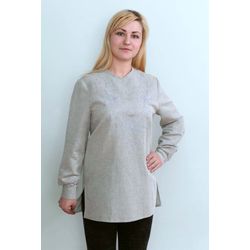 Шуйская строчевышивальная фабрика / Women's blouse, linen