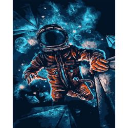 Опт-картина / Pintura por números 40x50 Cosmonauta