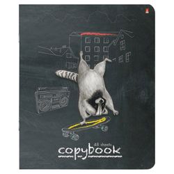Альт / Notebook A5 48 l. bracket, cage, Soft Touch, "RACCOON VACATION" / 10 pcs.