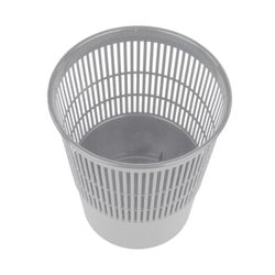 Wastepaper basket BRAUBERG mesh, 14 l, grey