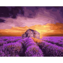 ВанГогВоМне / VanGogVoMne / Paint by number "Lavender field" 40x50 cm